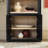 Cottrell 72.25" H x 32" W 3-Tier Wood Bookshelf with Storage Cabinet-239707376