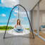 Balançoire suspendue avec soucoupe Nest Swing de Sorbus de 56 po avec coussin-1363790598