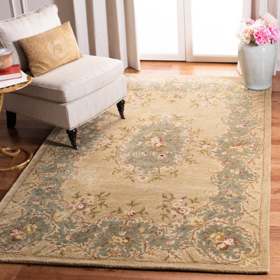 Molter Hand Tufted Wool Floral Rug