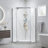 Capri 36 In. W X 36 In. D X 79 In. H Neo Angle Brushed Nickel Shower Kit
