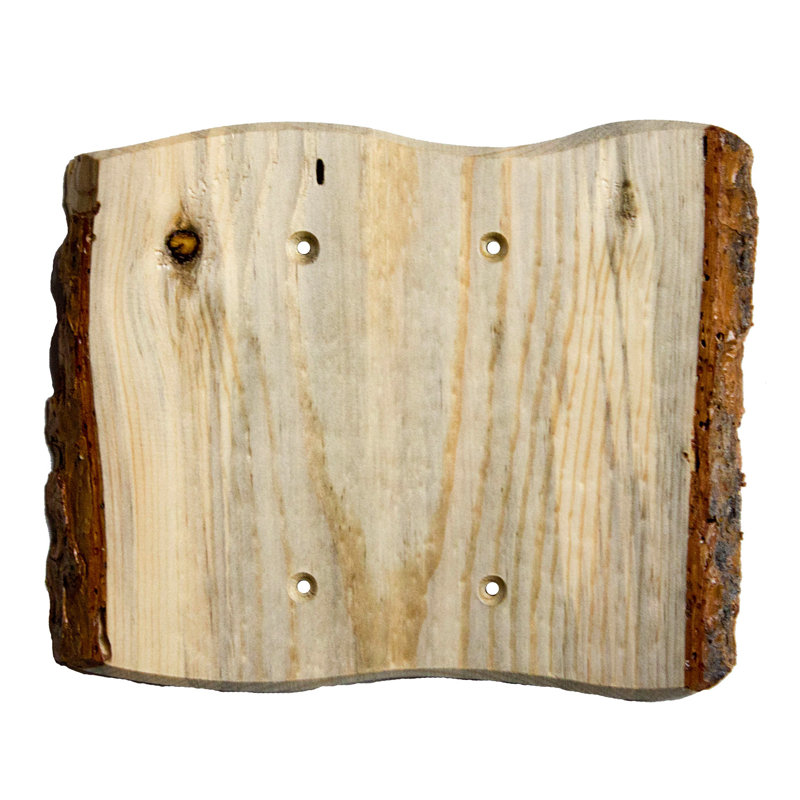 Plaque murale vierge Rustic, Pin bleui