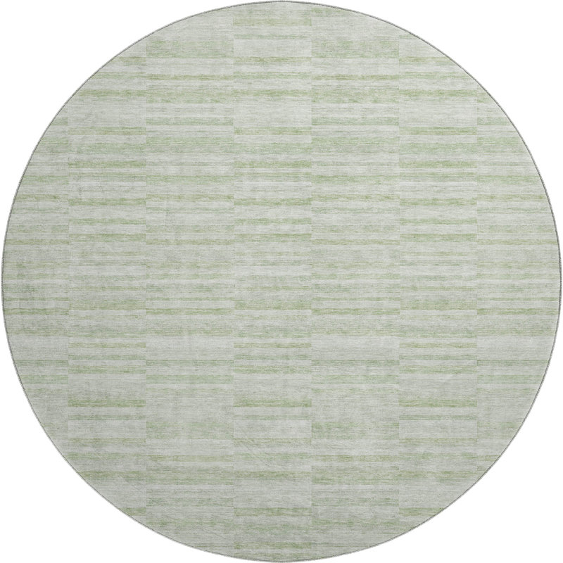 Tapis sauge de qualité supérieure Prisco, Rond 8 pi