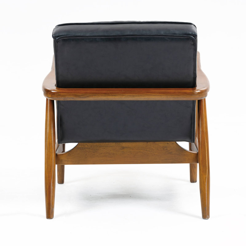 Club Leather Effect Armchair, Blue