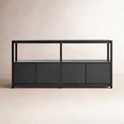 Open Plan Oak Bookcase