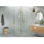 Halo 53 in. x 36 in. x 78 in. 90-degree Fully Frameless Glass Hinged Shower Enclosure-223607474