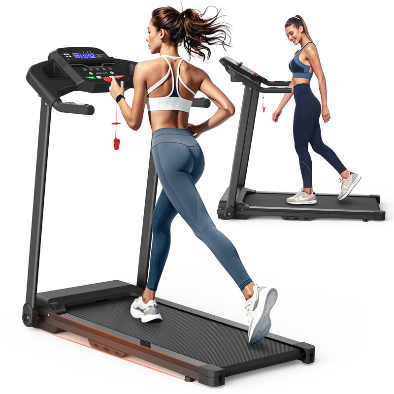 Tapis roulant électrique pliable avec moteur 2,5 HP Pavora pour l'entraînement à domicile, Blanc