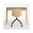 Cant Solid Wood Base Writing Desk-93525494