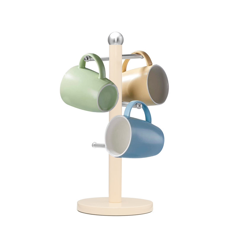 Stainless Steel Countertop Dish Rack, Cream