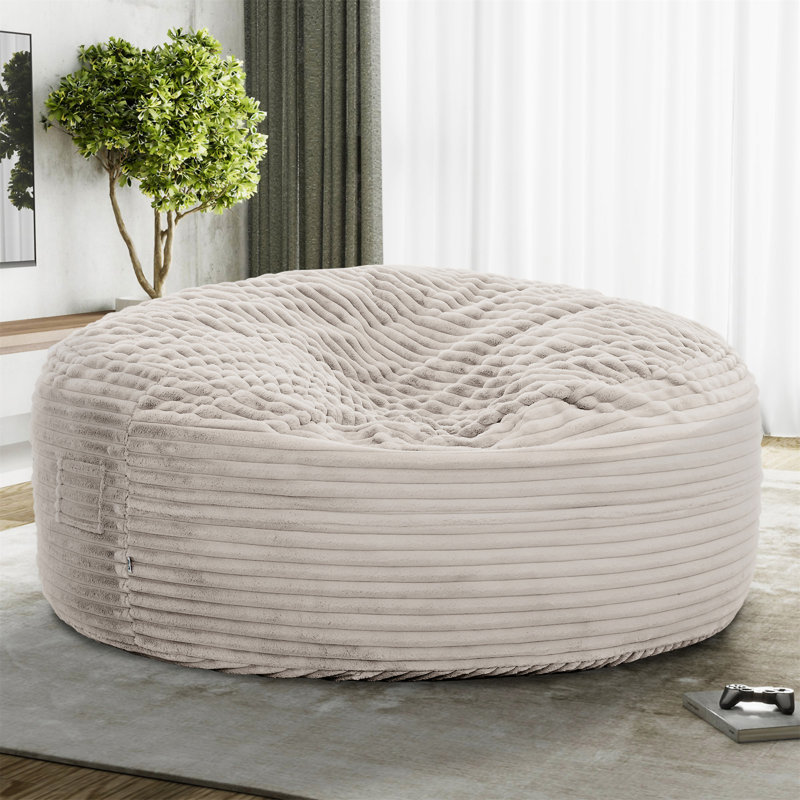 Classique 60 po Grand fauteuil à billes en mousse viscoélastique, Taupe