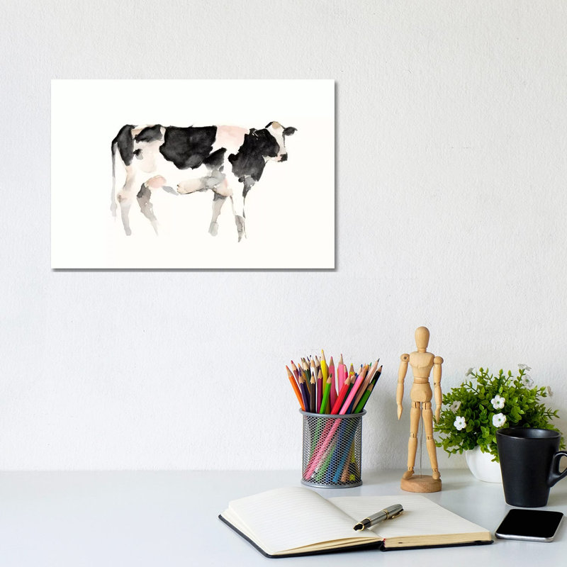 Farm Animal Study II by Ethan Harper - Painting, Unframed, 8" H x 12" W x 0.75" D, No Mat