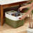 Fabric Storage Bins With Metal Frame, Sturdy MDF Bottom And Dual Handles, Large Organizer Baskets For Shelves And Closet Organization, 3-Pack