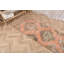 Tapis turc vibrant en laine rétro idéal pour les escaliers ou les couloirs - Tapis orange antique tissé à la main
