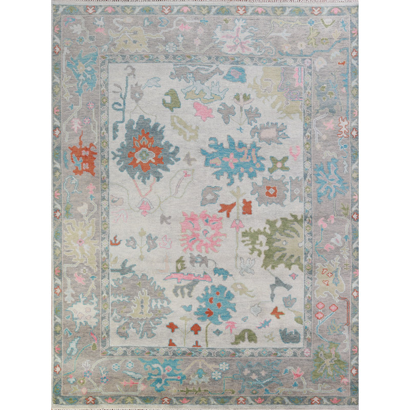 Floral Oushak Indian Area Rug 8x10