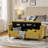 Aristides 56''W Upholstered Flip Top Bench with Subdivided Storage and Toss Pillows-995962086