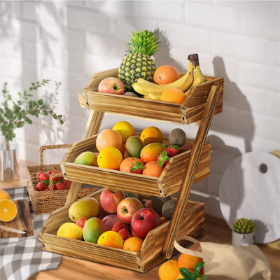 Alpen Home Wood Fruit Basket
