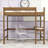 Teddy Upholstered Twin Wood Loft Bed With Desk, Ladder And Guardrails