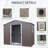 8Ft X 4Ft Outdoor Metal Storage Shed With Window-123283202-123283207