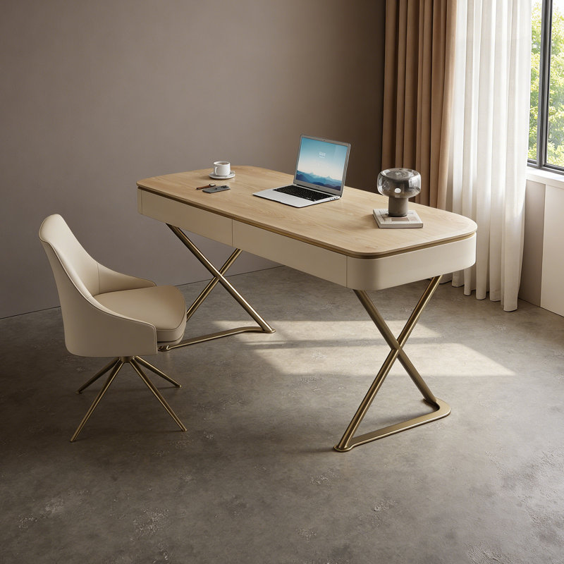 Bureau haut de gamme élégant, H 29,52 po x l 62,99 po x P 23,62 po