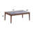 Idoia Engineered Stone Top & Walnut Finish Rectangular Coffee Table