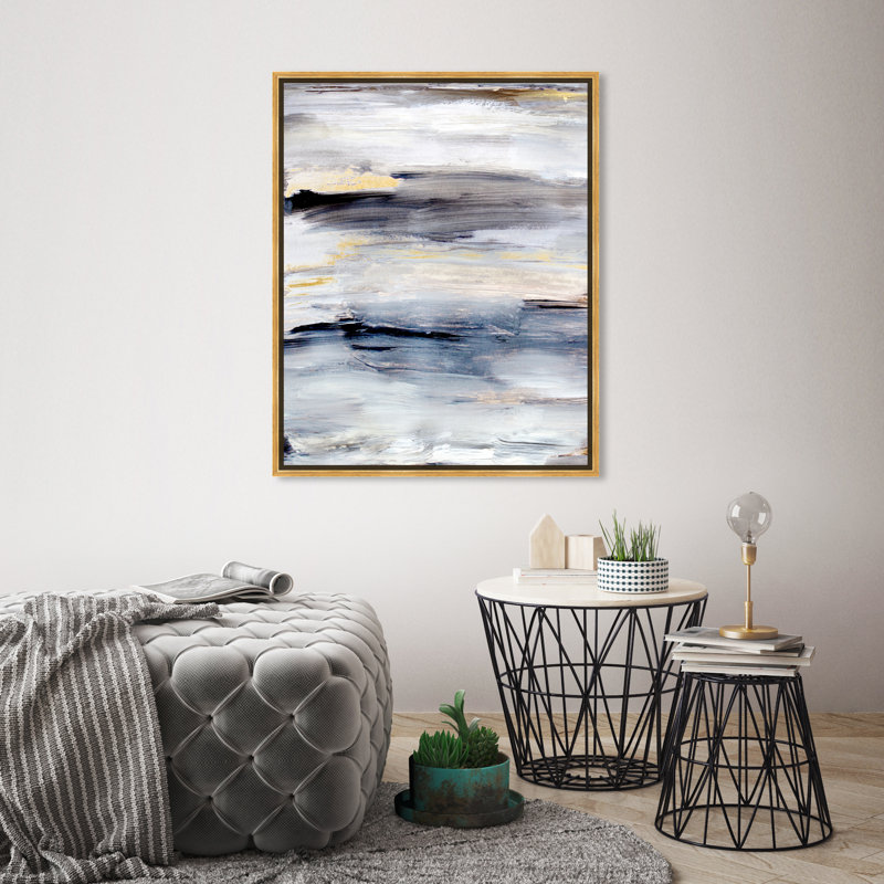 Pacific Waves Painting, Wrapped Canvas, 20" H x 16" W