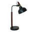 Cette lampe de table noire moderne avec abat-jour conique peut être utilisée comme lampe de chevet, veilleuse ou lampe d'étude