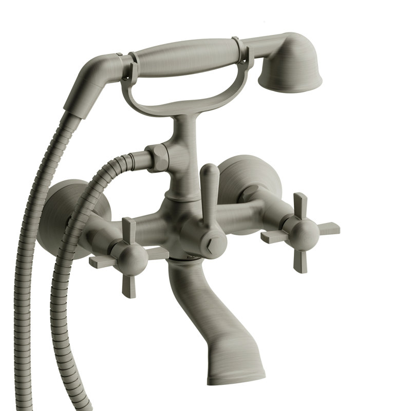 Robinet de baignoire rétro à deux trous Retro ™, Chrome, En forme de X
