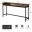 Console de 70,9 pouces de long avec prises de courant et ports USB