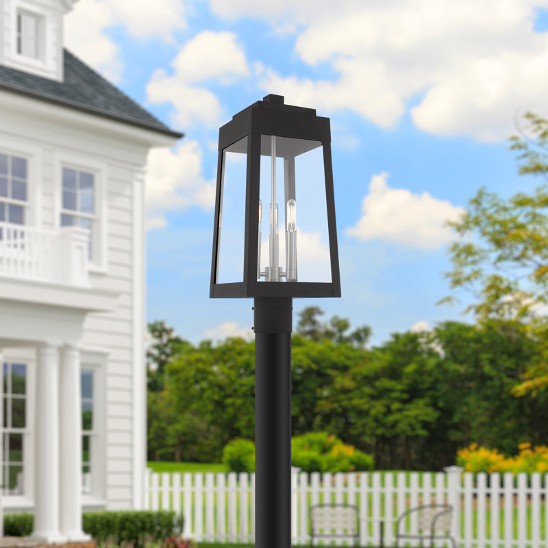 Antionetta Lantern Head, Black, 20.37" H x 8.25" W x 8.25" D