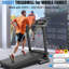 Tapis roulant pliable d'une capacité de 300 lb avec moteur de 2,5 ch, poignées, contrôle et affichage à DEL pour la maison et le bureau - rapports d'exercices réguliers intelligents