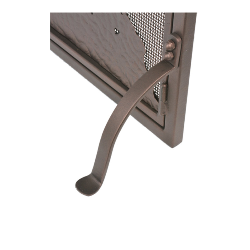 Tall Pines 2 Panel Steel Fireplace Screen