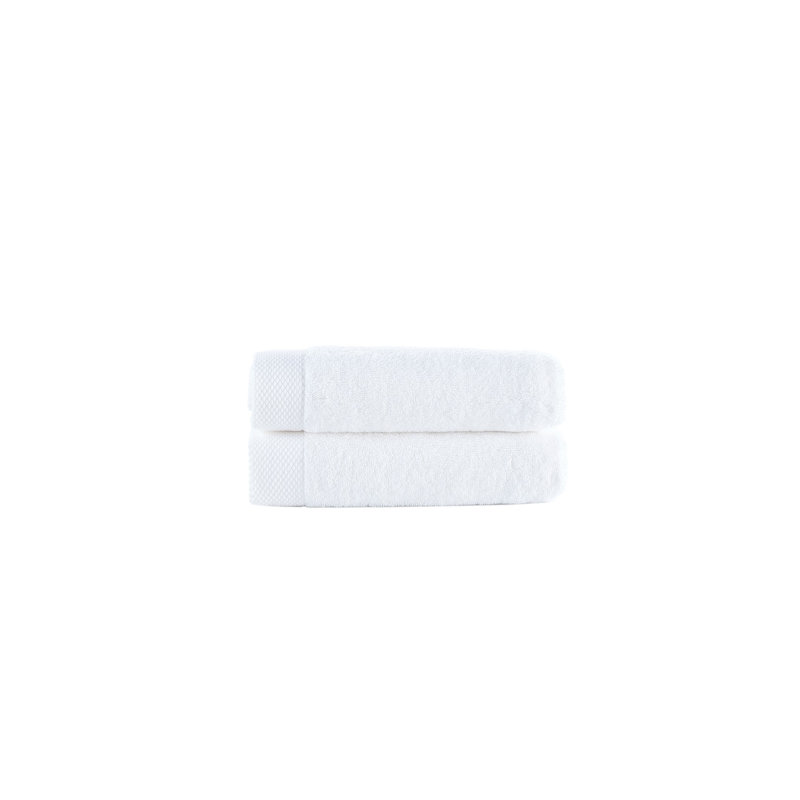 Essuie-mains 2 pièces Brooks Brothers, Blanc