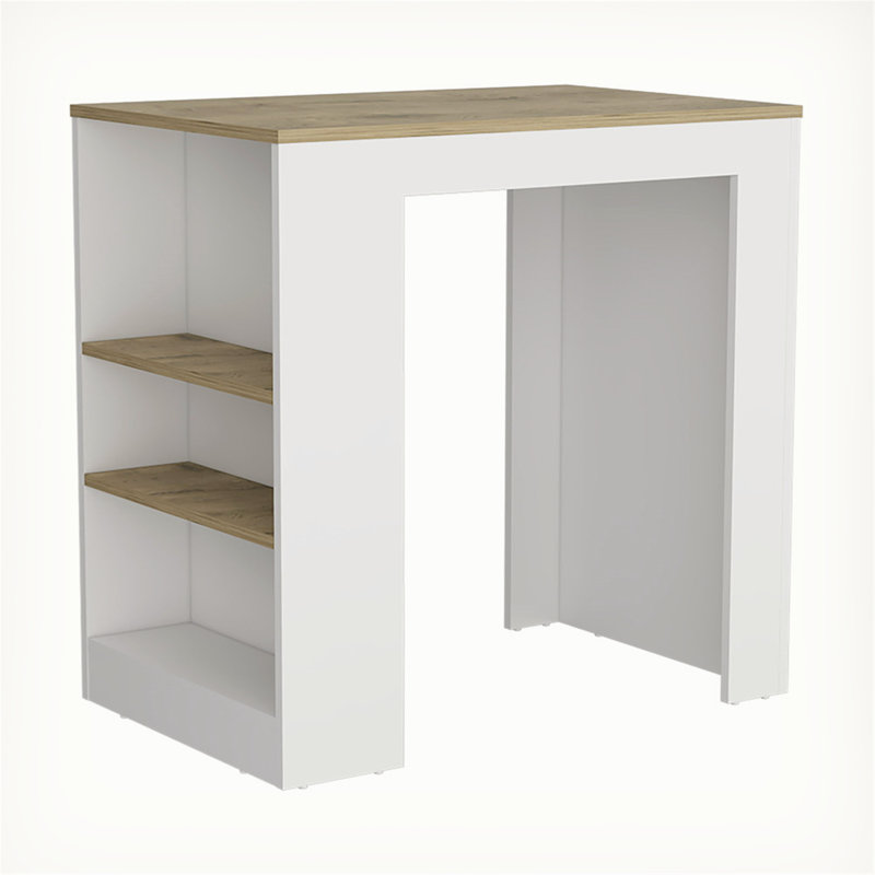 Versatile Compact Kitchen Island with Efficient Storage and Practical Design, White