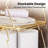 Rustproof Foldable Gold Metal Wire Kitchen Cabinet Storage Rack