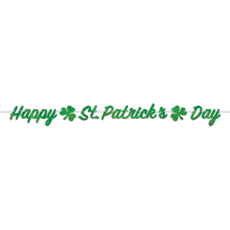 Foil Happy St Patrick's Day Streamer