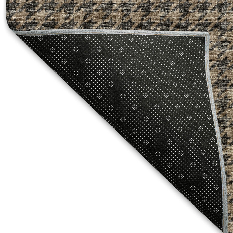 Tapis chocolat de qualité supérieure lavable à la machine Paullette AMF137, Rond 8 pi