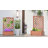 Raised Garden Bed Planter with Trellis for Vines, Grey,wood-119354373