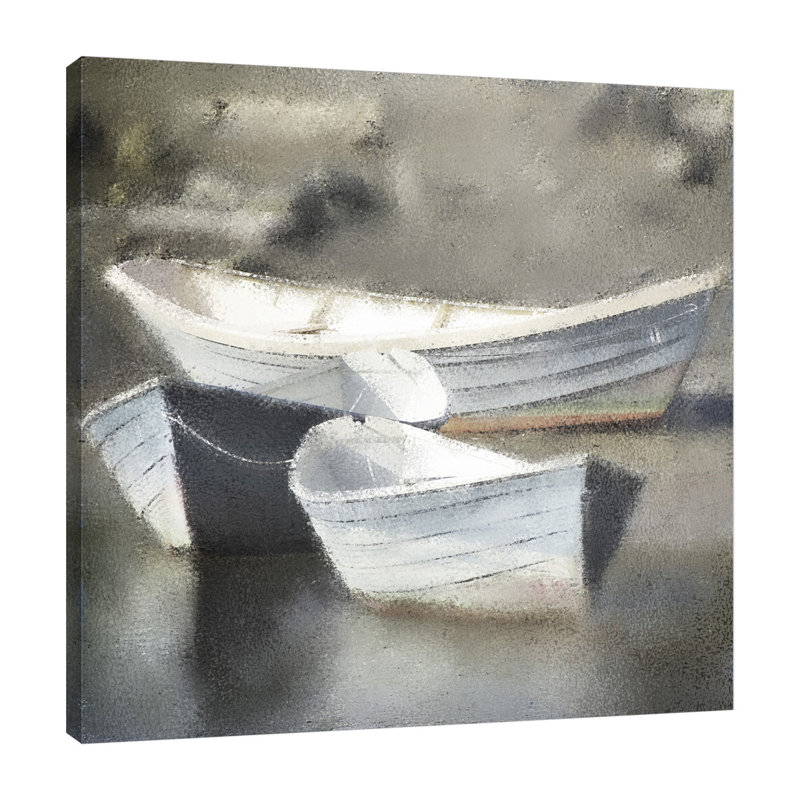 «Together Three» par Kimberly Allen - peinture sur toile tendue, H 36 po x l 36 po x P 1,5 po