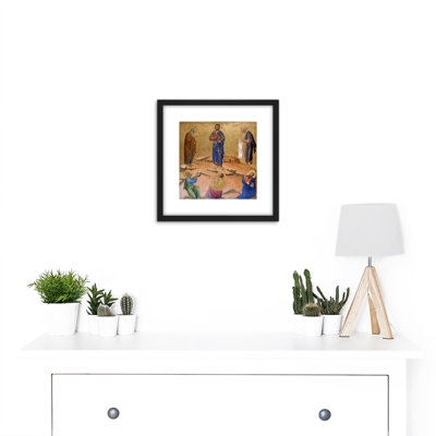 Siena Cathedral Altar Temptation Christ by Duccio Di Buoninsegna - Single Picture Frame Painting