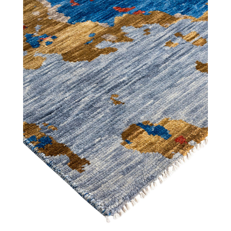 Overdyed One-of-a-Kind 9' 0" X 12' 0" Hand Knotted Area Rug