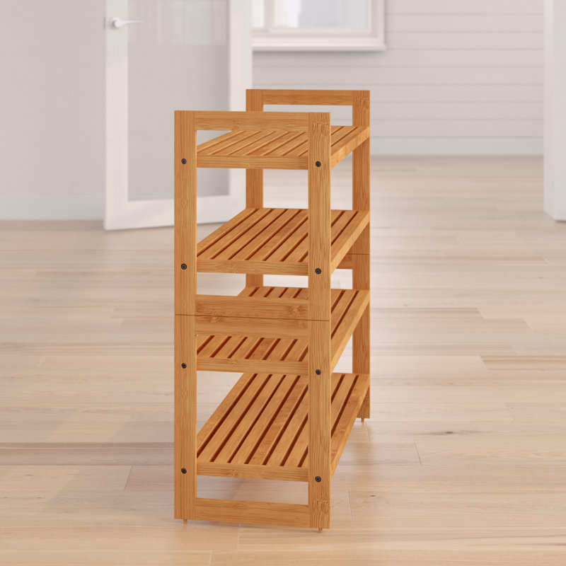 12 Pair Stackable Shoe Rack