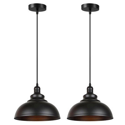 1 - Light Black Dome Pendant