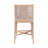 Bali & Pari Allen Natural Rattan Counter Stool - Handwoven Wicker Stool With Lattice Back And Removable Cushion, Counter Height Seating For Kitchen Island Or Lounge