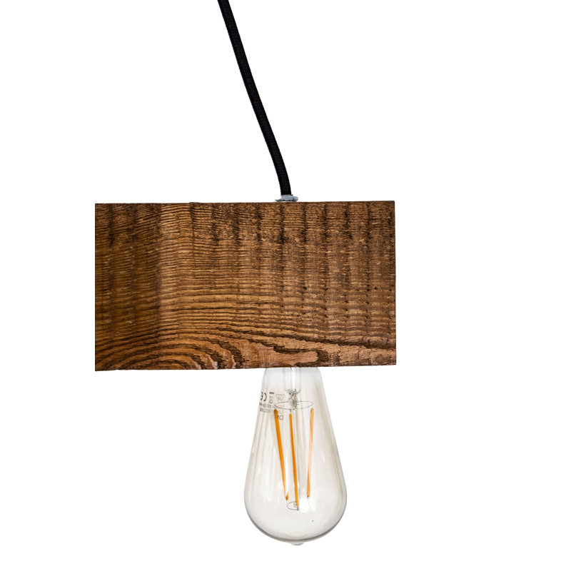 Kernan 4 - Light Kitchen Island Pendant, Rustic Satin Oak