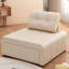 Canapé-lit convertible simple en microfibre 50,39 po-129759169
