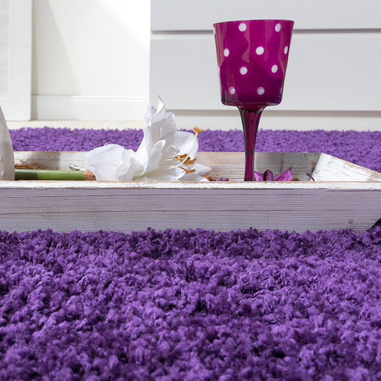 Paylag Solid Colour Shag Area Rug