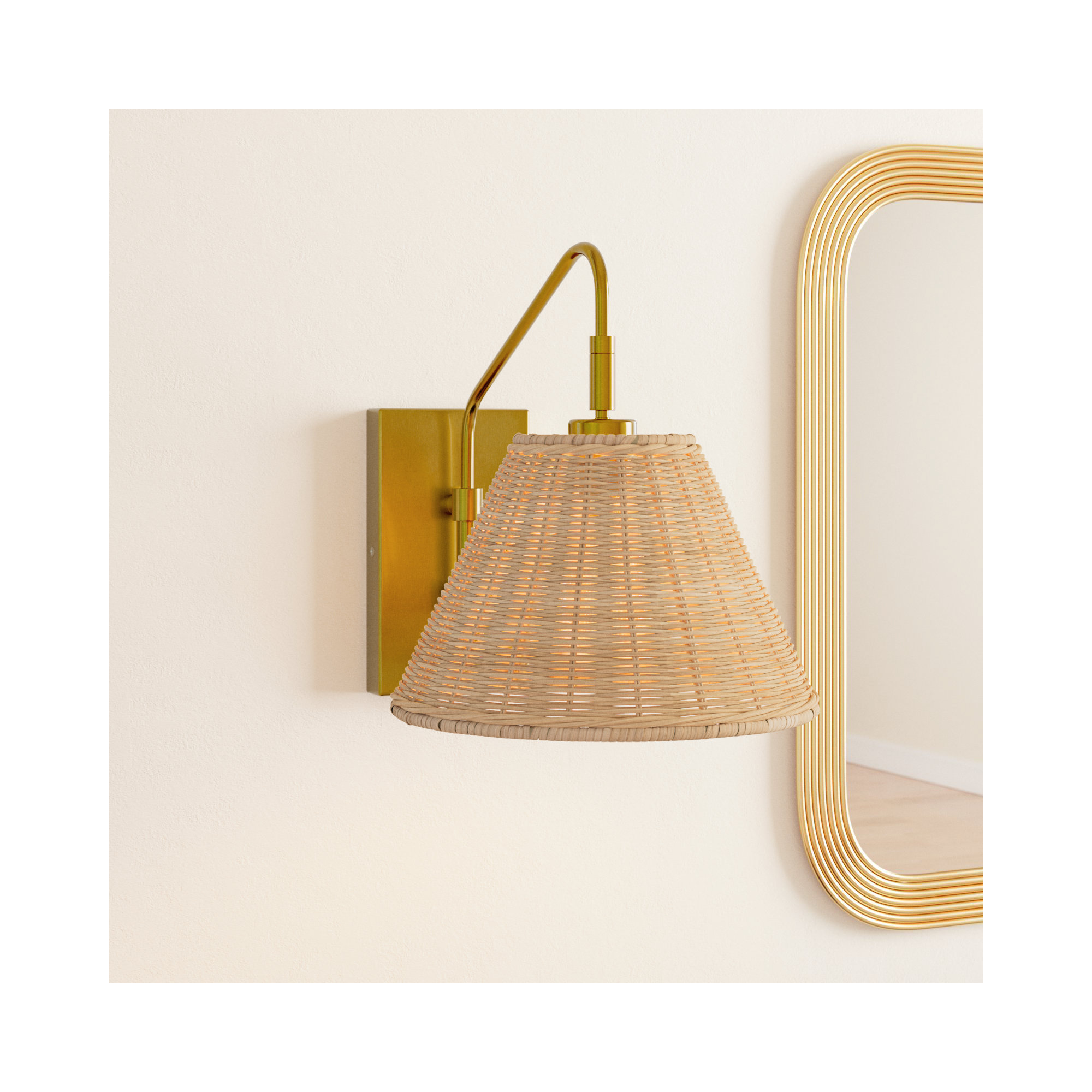 Maebel 1-Light Empire Armed Sconce 