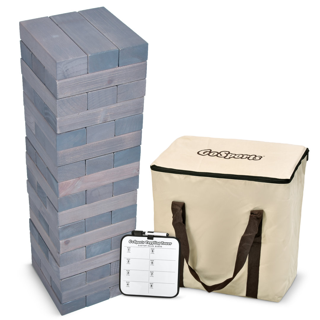 GoSports Toppling Tower - Giant Wooden Stacking Game - Stacks Up to 5 ft GoSports 