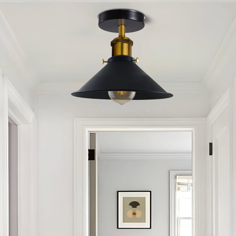 Semi Flush Mount, Black