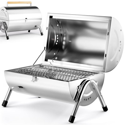 Luch 38cm W Barrel Charcoal Grill