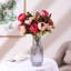 Fleurs artificielles en soie artificielles rétro, lot de 1-101874346